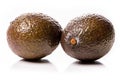 Avocado fruits. Isolate on white background