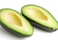 Avocado halves Royalty Free Stock Photo