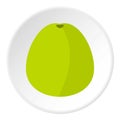 Avocado icon, flat style Royalty Free Stock Photo