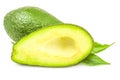 Avocado isolated on a white background cutout