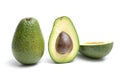 Avocado isolated on a white background