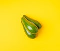 Avocado Isolated, Whole Avokado, Green Avocados Slice, Fresh Alligator Pear, Long Avocado Fruit Royalty Free Stock Photo