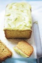 Avocado lime zesty loaf cake Royalty Free Stock Photo