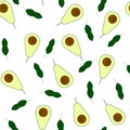 Avocado pattern. Texture for eco and healthy food