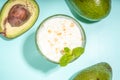 Avocado Shake or Smoothie Royalty Free Stock Photo