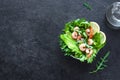 Avocado Shrimp Salad Royalty Free Stock Photo