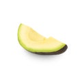Avocado sliced isolated on white background with clipping path, full depth of field.