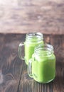 Avocado and spinach smoothies Royalty Free Stock Photo