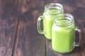 Avocado and spinach smoothies Royalty Free Stock Photo