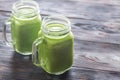 Avocado and spinach smoothies Royalty Free Stock Photo