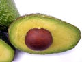 Avocado split in half Royalty Free Stock Photo