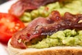 Avocado on toast Royalty Free Stock Photo