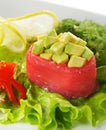 Avocado with Tuna Sushi Royalty Free Stock Photo