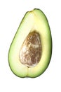 Avocado on white background