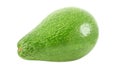 Avocado whole, one isolated on a white background with clipping path, element of packaging design Royalty Free Stock Photo