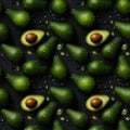 Avocados Background Avocado Seamless Pattern