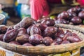 Avocados in the Vietnamese market. Asian cuisine concept Royalty Free Stock Photo