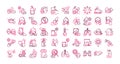 Avoid and prevent spread of covid19 icons set gradient icon