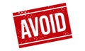 Avoid Rubber Stamp. Red Avoid Rubber Grunge Stamp Seal Vector Illustration Royalty Free Stock Photo
