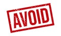 Avoid Rubber Stamp. Red Avoid Rubber Grunge Stamp Seal Vector Illustration Royalty Free Stock Photo