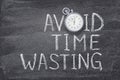 Avoid time wasting watch Royalty Free Stock Photo