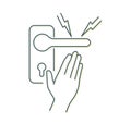 Avoid Touching Door Handle - Icon