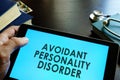 Avoidant personality disorder.