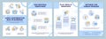 Avoiding confirmation bias in business blue brochure template