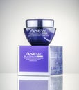Avon cosmetics isolated on gradient background. Royalty Free Stock Photo
