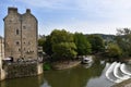 Avon river in Bath, Somerset, England Royalty Free Stock Photo