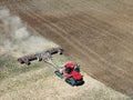 Case 620 Quadtrac tractor pulling a .Kwik-Till HSD 4000 disk crumbler