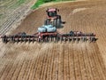 Case 420 Steiger tractor pulling a.Case 2150 24 row planter Royalty Free Stock Photo