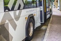 View of Damage to a Marta bus