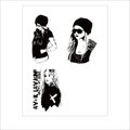 Avril Lavigne vector template Royalty Free Stock Photo