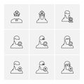 avtar , user , profile , avatar , eps icons set vector