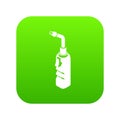 Avto welding torch icon green vector