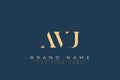 AVU abstract letter logo design Royalty Free Stock Photo