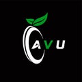 AVU creative minimalist letter logo. AVU unique vector initials alphabet letter logo design Royalty Free Stock Photo