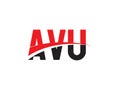 AVU Letter Initial Logo Design Vector Illustration Royalty Free Stock Photo