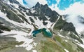 Avusor Glacial Lake in Rize, Turkey. Royalty Free Stock Photo