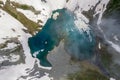 Avusor Glacial Lake in Kackar Mountains Rize, Turkey..