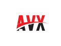 AVX Letter Initial Logo Design Vector Illustration Royalty Free Stock Photo