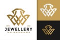 Aw or Wa Letter Diamond Jewellery Logo Design, brand identity logos vector, modern logo, Logo Designs Vector Illustration Template Royalty Free Stock Photo