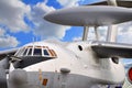 The AWACS plane in the airport