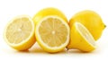 Awaken your taste buds with the zesty goodness of vibrant organic lemons against a pure white canvas, Ai Generated