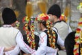 Awakening with horo - Bulgarian traditional dance Royalty Free Stock Photo