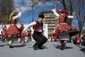 Awakening with horo - Bulgarian traditional dance Royalty Free Stock Photo