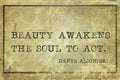 Awakens soul Dante Royalty Free Stock Photo