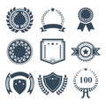 Award badges vector icon set.Vector symbols. Vector illustration