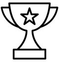 Award, best Isolated Vector Icon that can be easily modified or edited